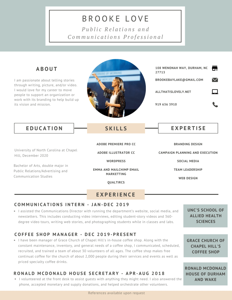 Pink Blue Design Resume (2)